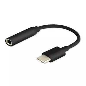 Cable gender changer SAVIO AK-35/B USB Type‑C (3.1) male to 3.5mm female, black