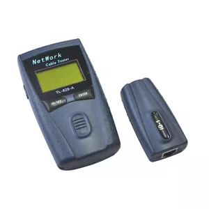 Network cable tester A-LAN NI021 — UTP/STP continuity tester with LCD, RJ-45 support, grey