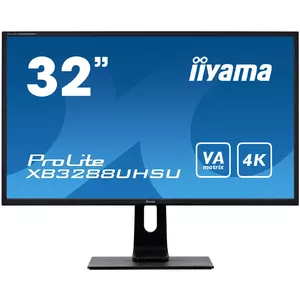 Монитор IIYAMA ProLite XB3288UHSU-B1 — 31.5" (80 см) VA LED, 3840×2160 4K, 3 мс, USB-хаб, динамики, VESA, регулировка высоты, чёрный