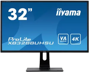 iiyama ProLite XB3288UHSU-B1 31.5-inch 4K Ultra HD LED Computer Monitor 3840 x 2160 Pixels VA Panel Built-in Speakers USB Hub Black