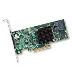Внутренний PCIe SAS HBA Broadcom 9300-8i, 8 портов SAS/SATA 12 Гбит/с, 2× SFF-8643, LSI SAS3008