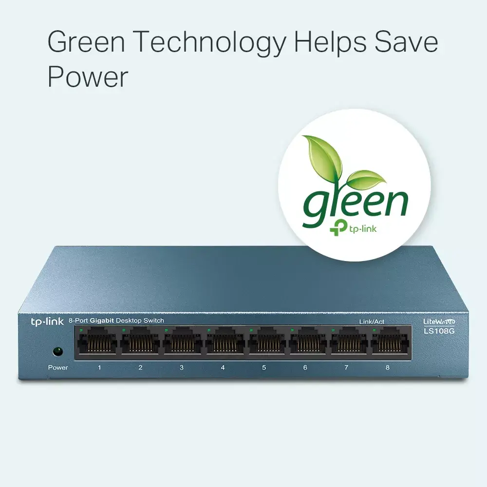Tīkla slēdzis TP-Link 8-Port 10/100/1000Mbps Photo 3