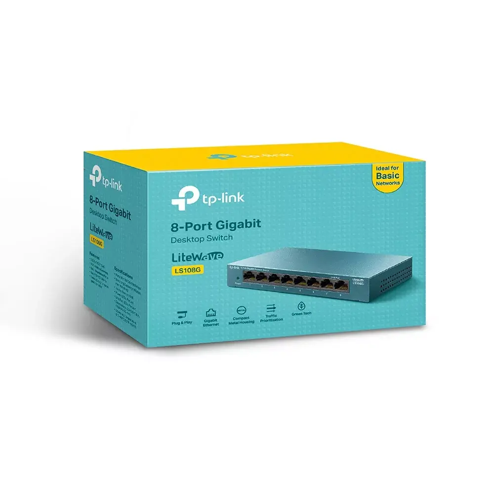 Tīkla slēdzis TP-Link 8-Port 10/100/1000Mbps Photo 6