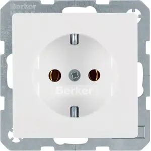 Розетка Berker 41436089 типа F, 16А 250В, белая