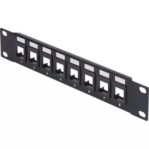Network rack front panel Renkforce RF-3521390 10-inch black, for 10" rack systems