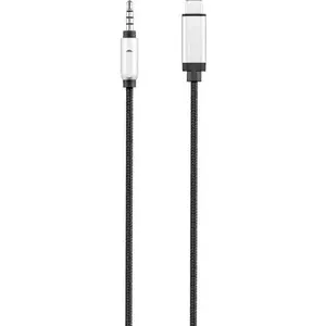Renkforce USB / Jack audio savienojuma kabelis [1x USB-C savienotājs - 1x Jack 3,5 mm] 1,2 m, melns, alumīnija spraudnis (RF-3432030)