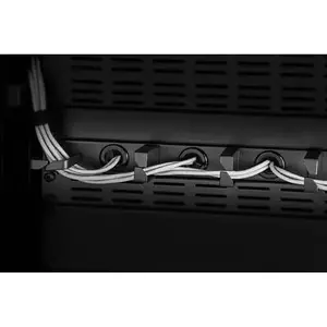 Kabeļu pārvaldība stiepļu skapim Renkforce RF-3525042 19" 1U melns