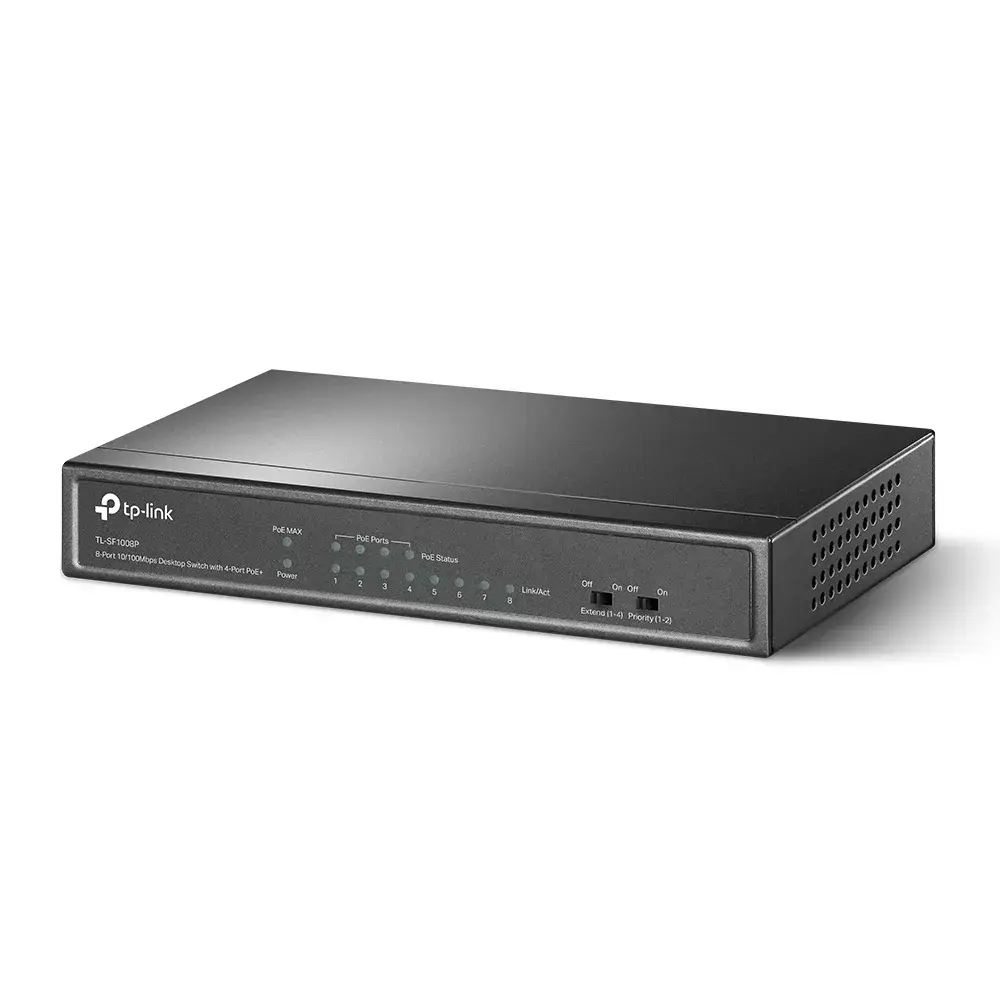 Neadministrējams slēdzis TP-Link TL-SF1008P 8-Port 10/100Mbps Photo 2