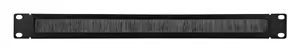 Renkforce RF-3429140 Brush strip for 19 inch network cabinet, steel, black, 1 HE