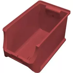 Storage box allit ProfiPlus 4H 205x200x355 mm red – stackable plastic parts organiser