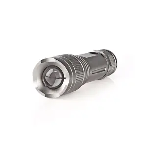 Hand flashlight Nedis LTRH5WGY — aluminium housing, LED 5 W, IPX5, AAA (LR03) battery