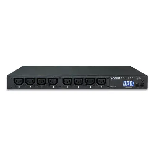 PLANET IPM-8220 pārvaldāms PDU 1U 8x C13 Photo 2