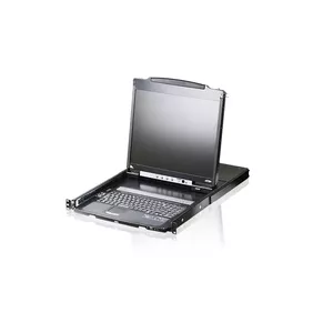 19" LCD консоль ATEN CL5800N-ATA-XG — VGA, DVI-D, USB-A, WUXGA 1920x1200, двойная направляющая, AC 100–240В