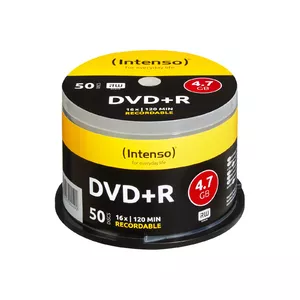 Blank DVD+R disc INTENSO 4.7 GB 16x 120 mm 50-pack (cakebox)