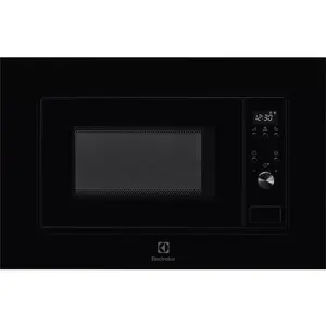 Built-in solo microwave Electrolux LMS2203EMK, 700 W, 5 power levels, 24.5 cm turntable, LED display, stainless steel interior, black