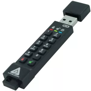Apricorn ASK3-NX-64GB USB флеш накопитель USB тип-A 3.2 Gen 2 (3.1 Gen 2) Черный