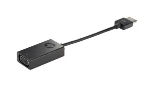 HP HDMI to VGA Cable Adapter with Male VGA and Female HDMI Type A Connectors