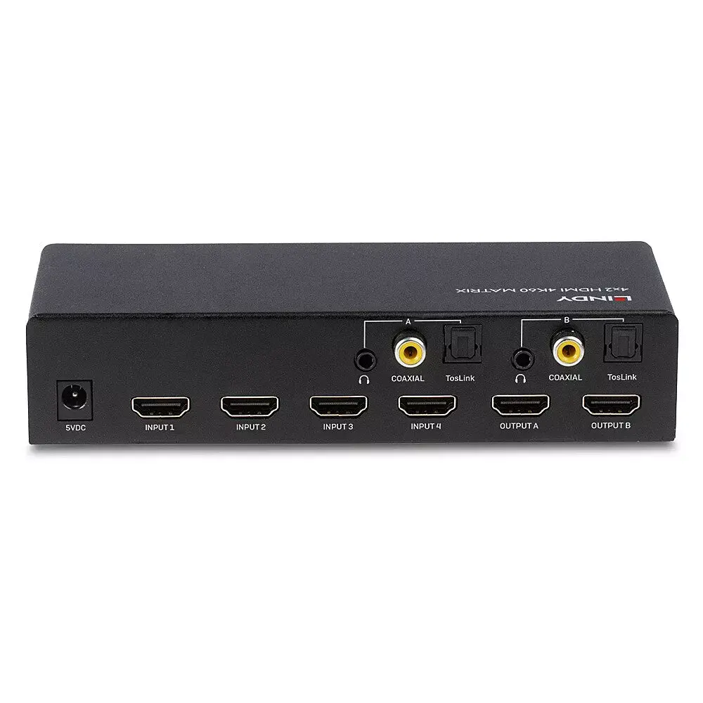 AV matrix switcher 4x2 HDMI 4K60 Photo 2