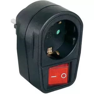 Переключаемая розетка Renkforce 1296317 — 2-полюсная чёрная