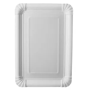 Plate Papstar 81199 Disposable Rectangular Cardboard 230x165mm