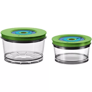 Bosch MMZV0SB2 food storage container Round Box Green, Transparent 2 pc(s)