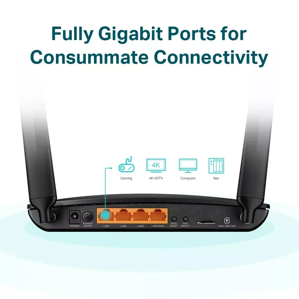 TP-LINK 4G+ LTE Maršrutētājs Archer MR600 Photo 21