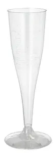 Šampanieša glāzes Papstar 12194 komplekts 10 gab., 100 ml vienreizējās plastmasas glāzes