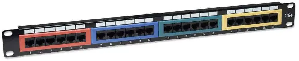 Patch Panel Intellinet Cat5e UTP 24-Port 1U Photo 2