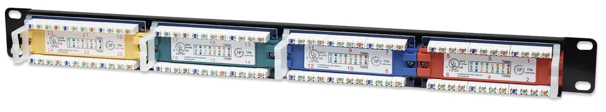 Patch Panel Intellinet Cat5e UTP 24-Port 1U Photo 4