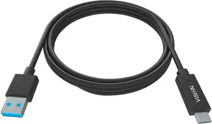 Vision TC 2MUSBCA/BL USB Cable USB 3.2 Gen 1 2 m USB A to USB C Black Nickel Contacts