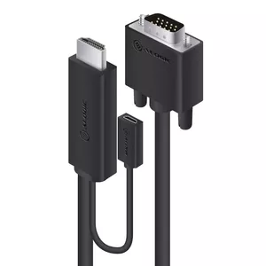 HDMI uz VGA kabelis ALOGIC HDVG-MM-02 2m ar USB jaudu