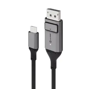 Kabelis ALOGIC 2m Ultra USB-C Male uz DP Male 4K 60Hz LED Balts