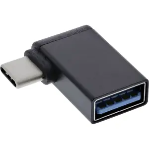 USB 3.2 Gen.2 Adapter InLine 35805W USB-C male to USB-A female 90°