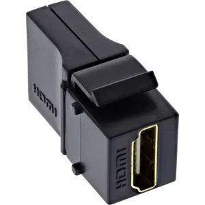 InLine 76202N kabeļu spraudņu pāreja HDMI A female HDMI A Melns