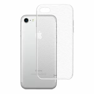 Protective TPU phone case 3MK for Apple iPhone 7/8 — transparent, slim fit