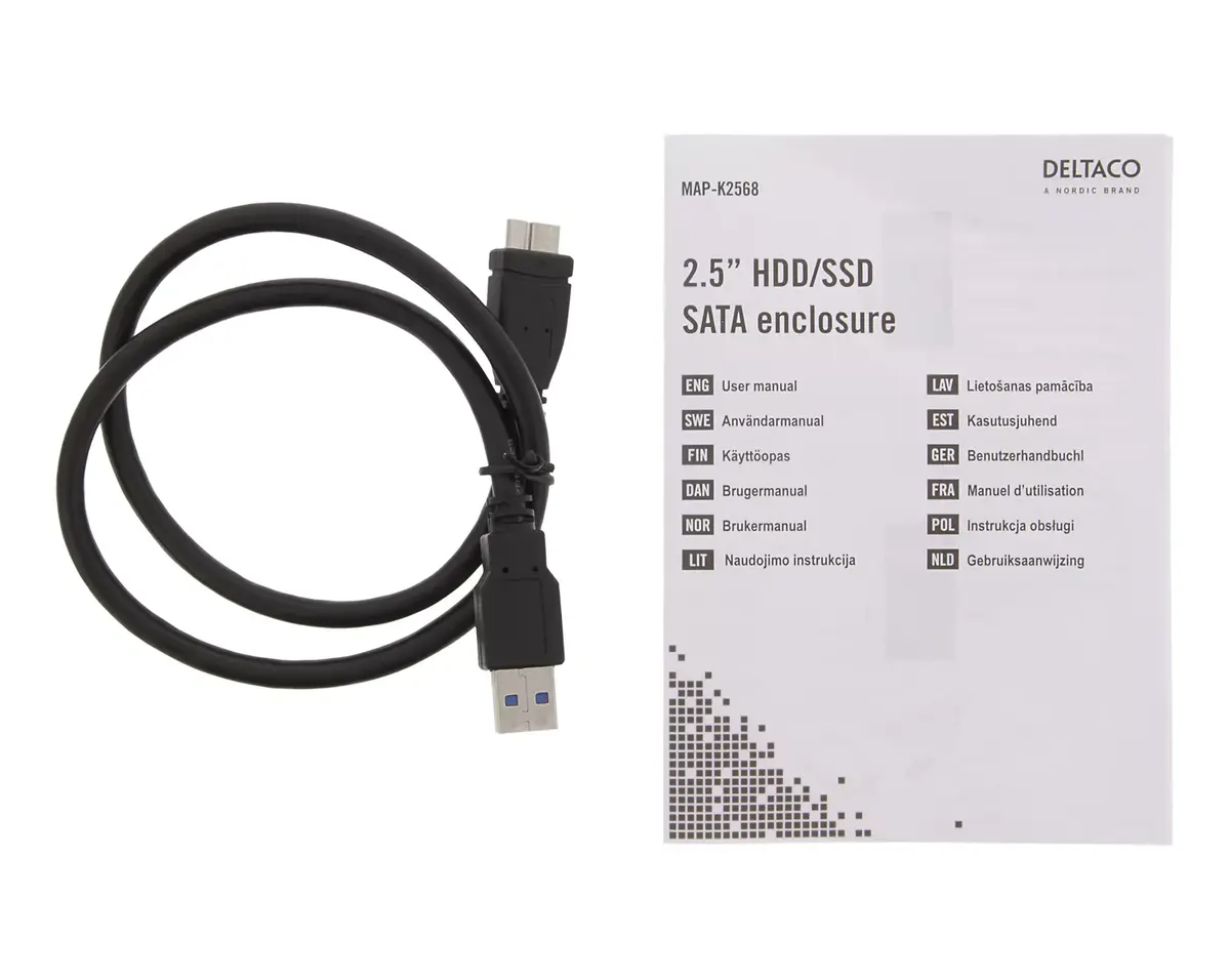 HDD/SSD enclosure Deltaco MAP-K2568 Photo 4