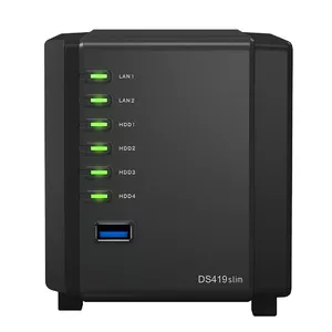 Synology DiskStation DS419slim NAS Tower Ethernet LAN Black Armada 385