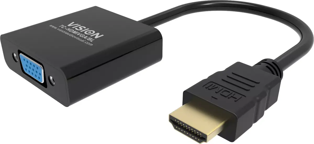 Video kabeļa adapters Vision TC-HDMIVGA/BL Photo 2