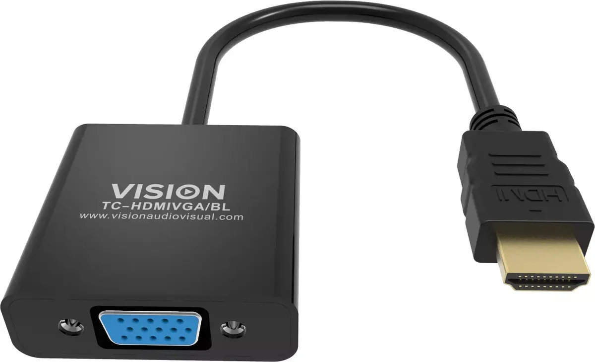 Video kabeļa adapters Vision TC-HDMIVGA/BL Photo 3