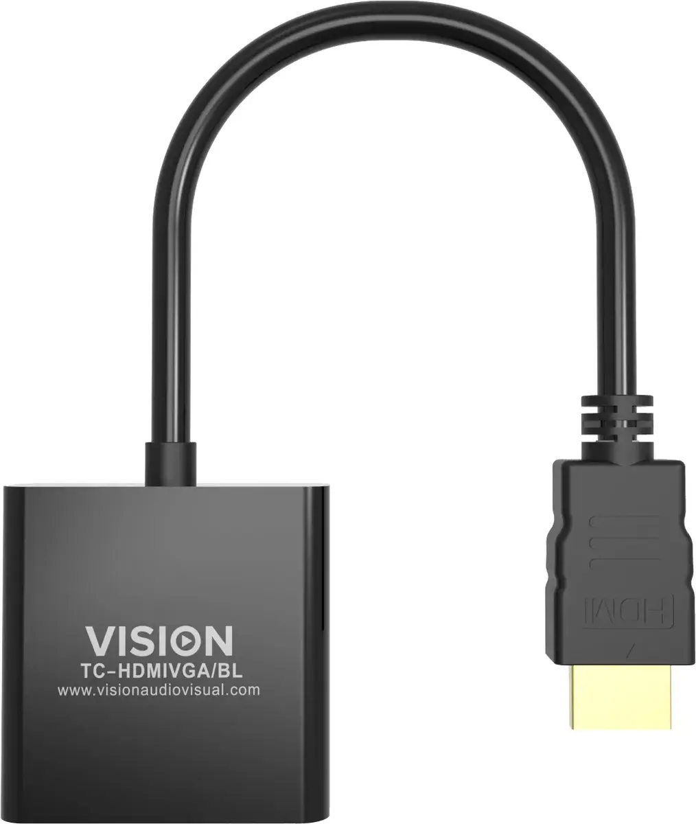 Video kabeļa adapters Vision TC-HDMIVGA/BL Photo 4