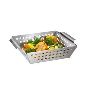 Tray for outdoor barbecue/grill GEFU 89415, stainless steel, 215×250×50 mm
