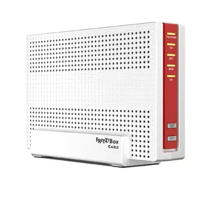 FRITZ!Box 6591 Cable Int. for Luxembourg bezvadu rūteris Tīkls Gigabit Ethernet Divkāršā frekvenču josla (2.4 GHz / 5 GHz) Sarkans, Balts