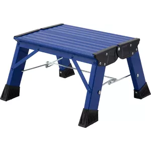 Krause 130860 step stool Aluminium Black, Blue