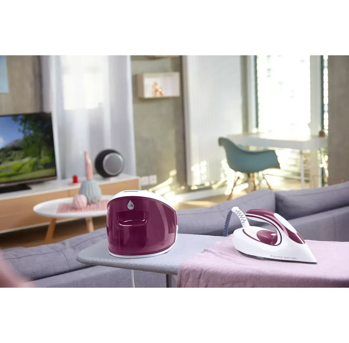 Tvaika gludeklis Tefal Express Anti-Calc SV8054 Photo 7