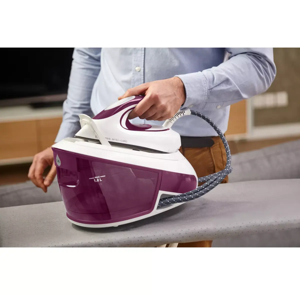 Tvaika gludeklis Tefal Express Anti-Calc SV8054 Photo 8