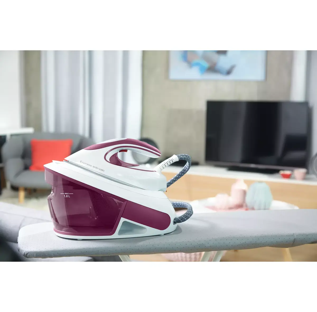 Tvaika gludeklis Tefal Express Anti-Calc SV8054 Photo 11