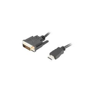 Video Cable Adapter Lanberg CA-HDDV-20CU-0018-BK 1.8m HDMI DVI-D Black