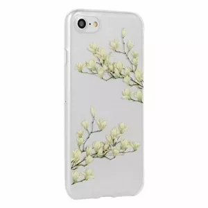 Phone case Apple iPhone XR — transparent with floral design