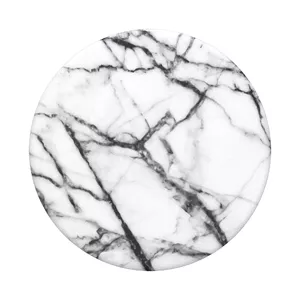 Passive holder PopSockets Dove White Marble for E-book reader Smartphone Tablet Black Grey White