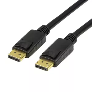 LogiLink CV0119 DisplayPort kabelis 1 m Melns